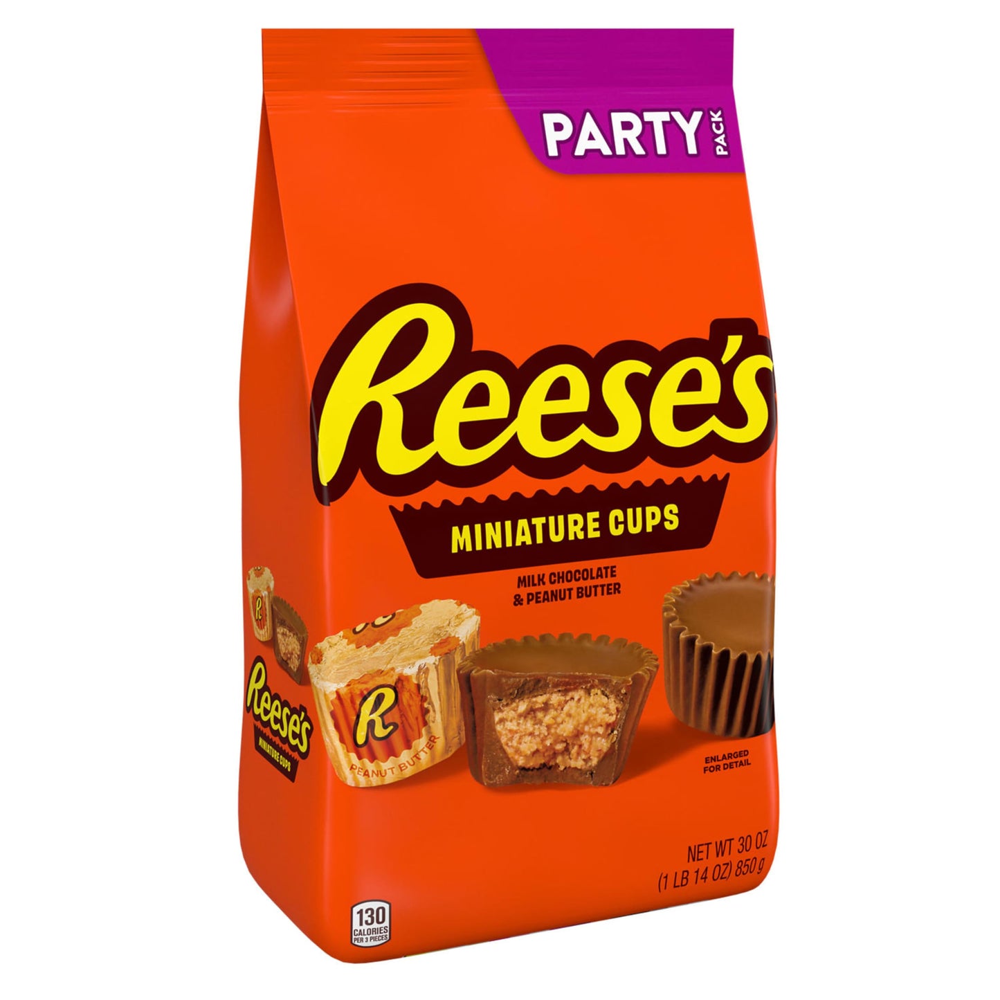 REESE'S Miniatures Milk Chocolate Peanut Butter Cups, 30 oz