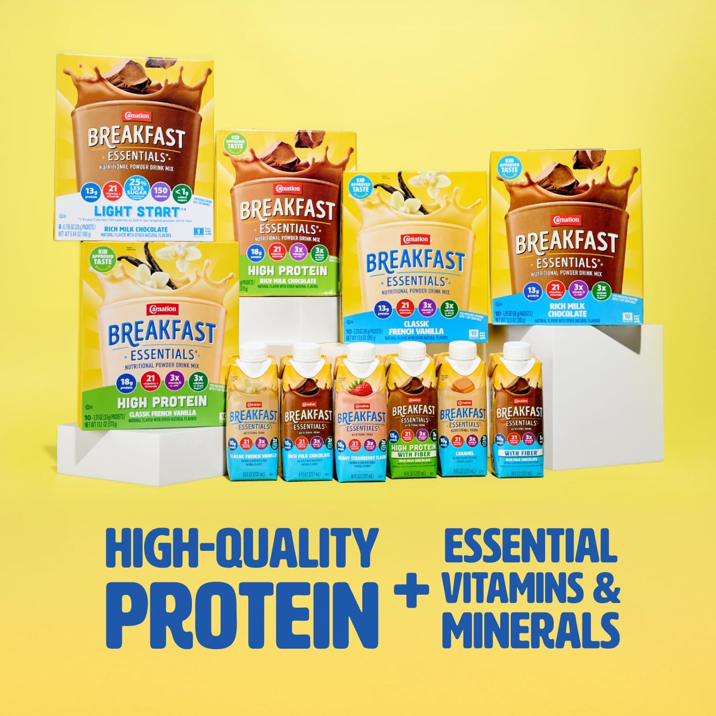 Carnation Breakfast Essentials High Protein Nutritional Powder Drink Mix