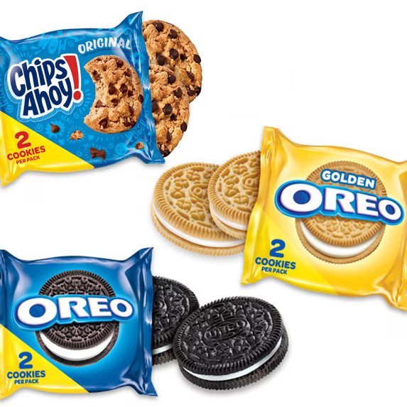 Nabisco Sweet Treats Cookie Variety Pack OREO, OREO Golden & CHIPS AHOY!, 30 Snack Packs(2 pack)