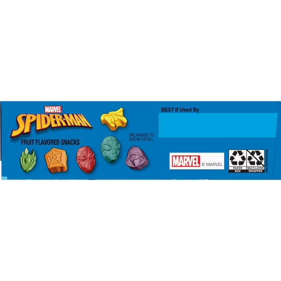 (3 pack) Marvel Spider-Man Fruit Flavored Snacks, Gluten Free, Kids Snacks, 10 Ct, 8 oz