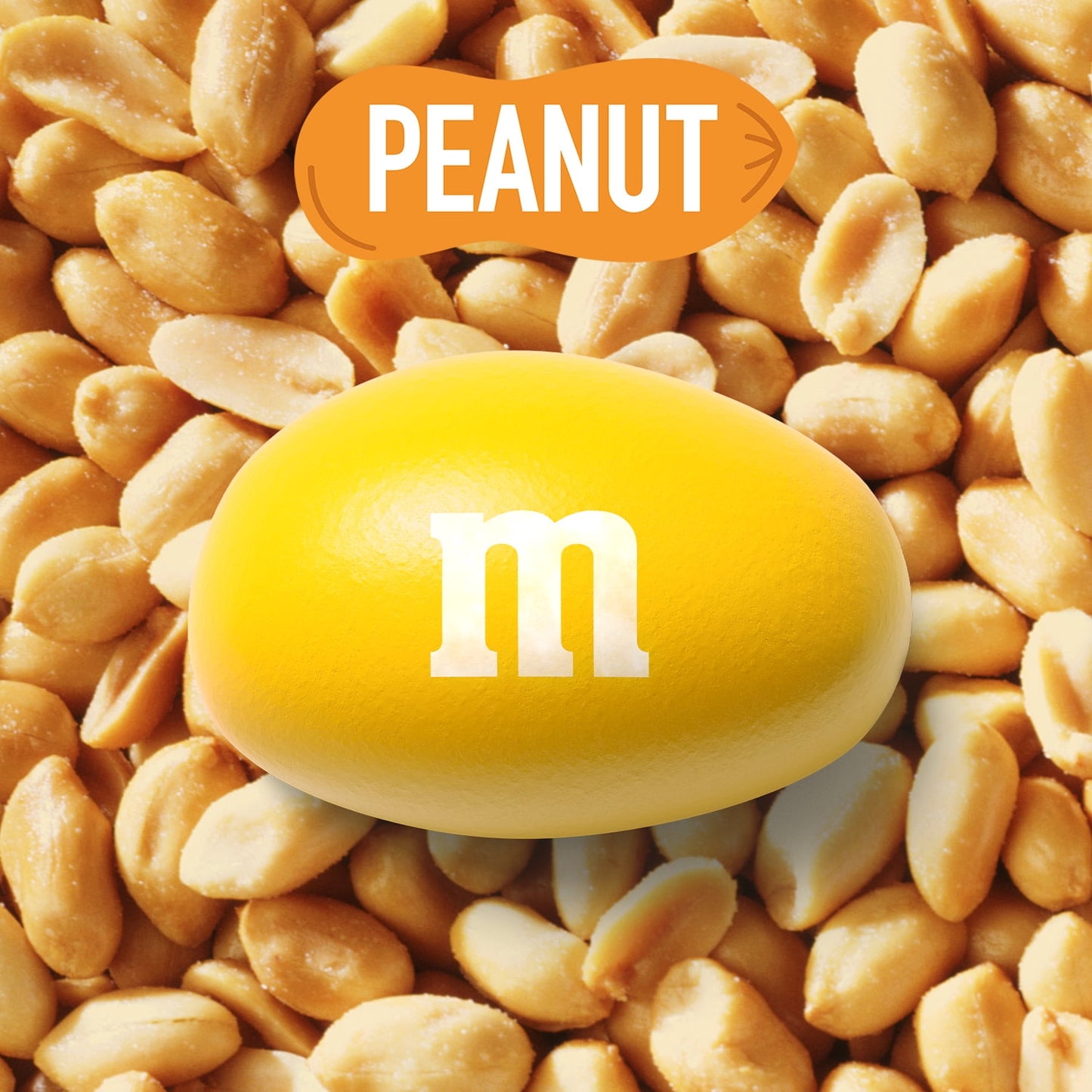 M&M's Peanut Milk Chocolate Candy, Family Size 18.08 oz Resealable Bulk Bag