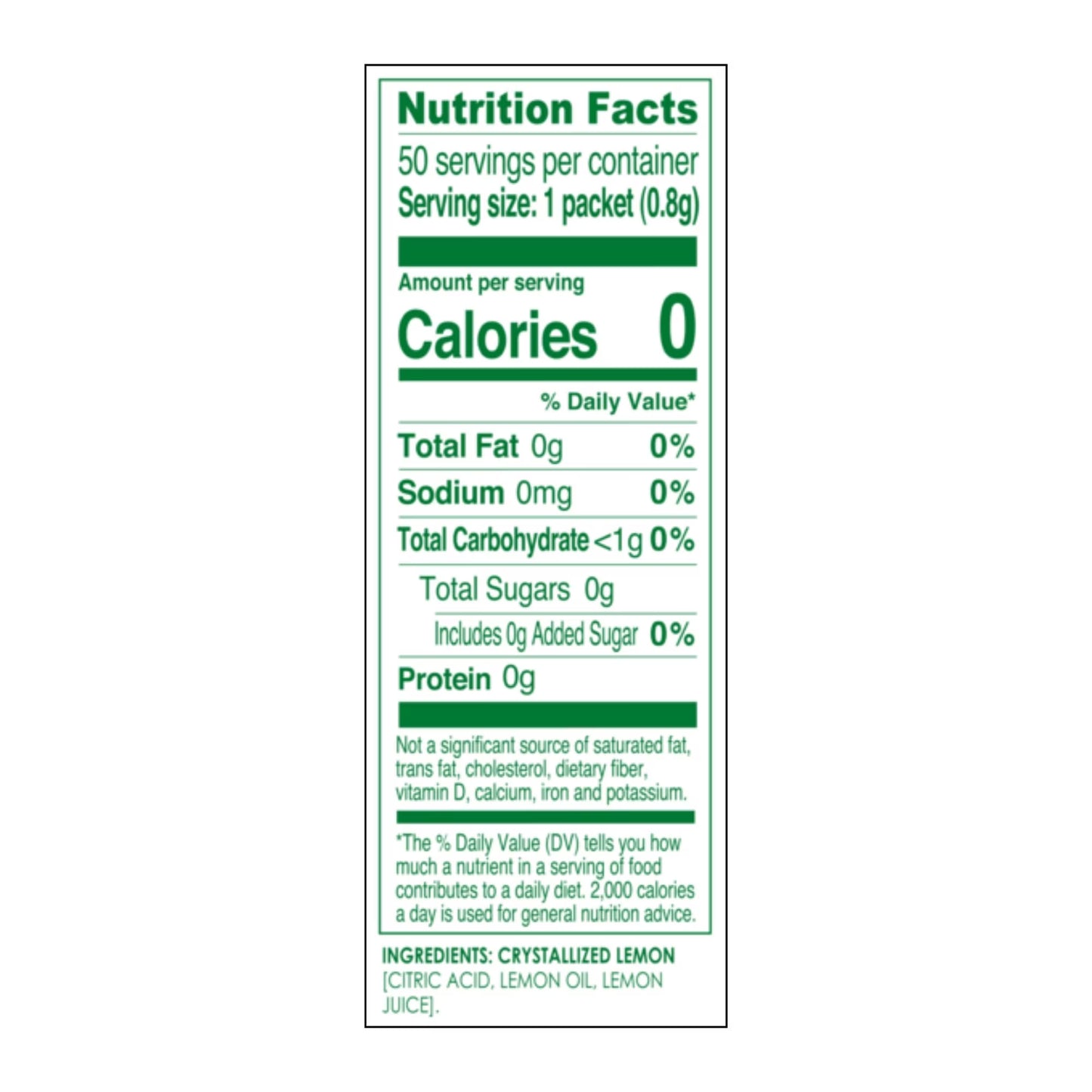 (3 pack) True Lemon Crystallized Water Enhancer Powder, 0 Calorie Lemon Flavor, 1.41 oz., 50 Count Packets