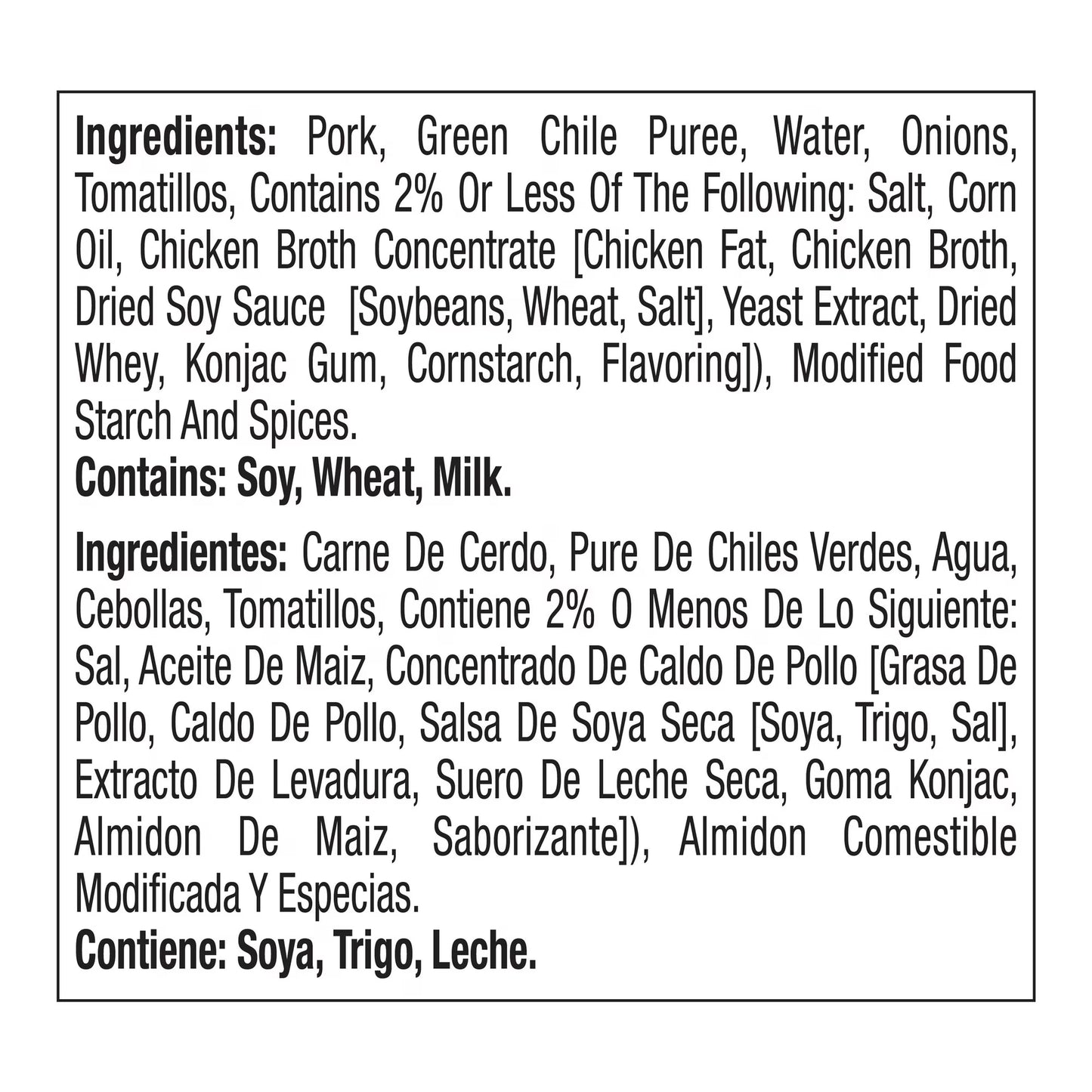 (4 pack) Juanita's Foods Pork Chile Verde, 25 oz Can