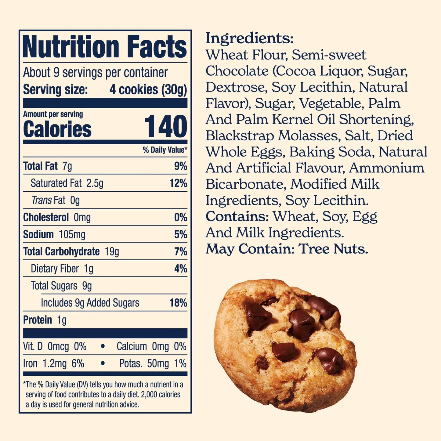 (3 pack) Famous Amos Classic Chocolate Chip Cookies, Bite-size cookies, Sweet Treats, 30 Pack Box, 1 oz Bag