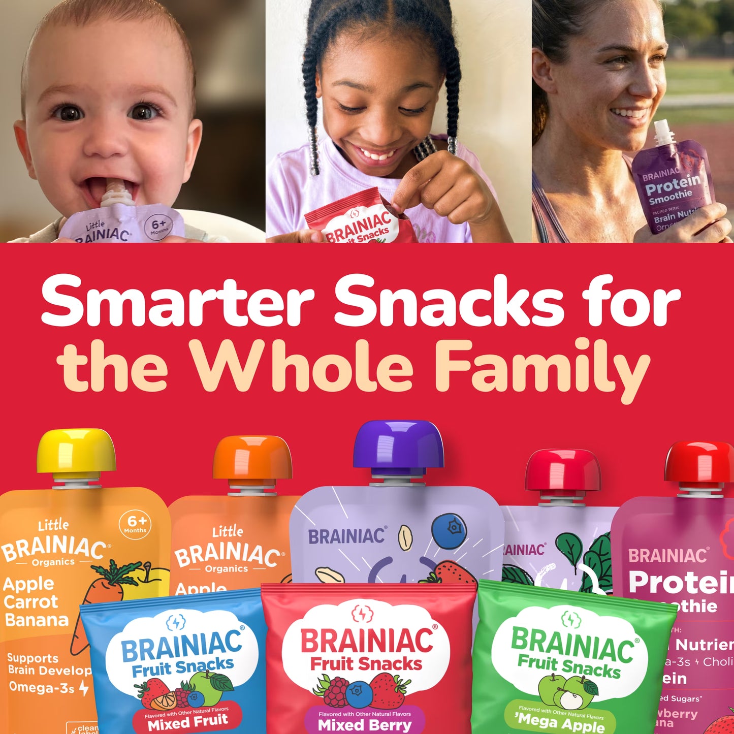 Brainiac Fruit Snacks with Brainpack, Mixed Fruit Flavor, 20 Count