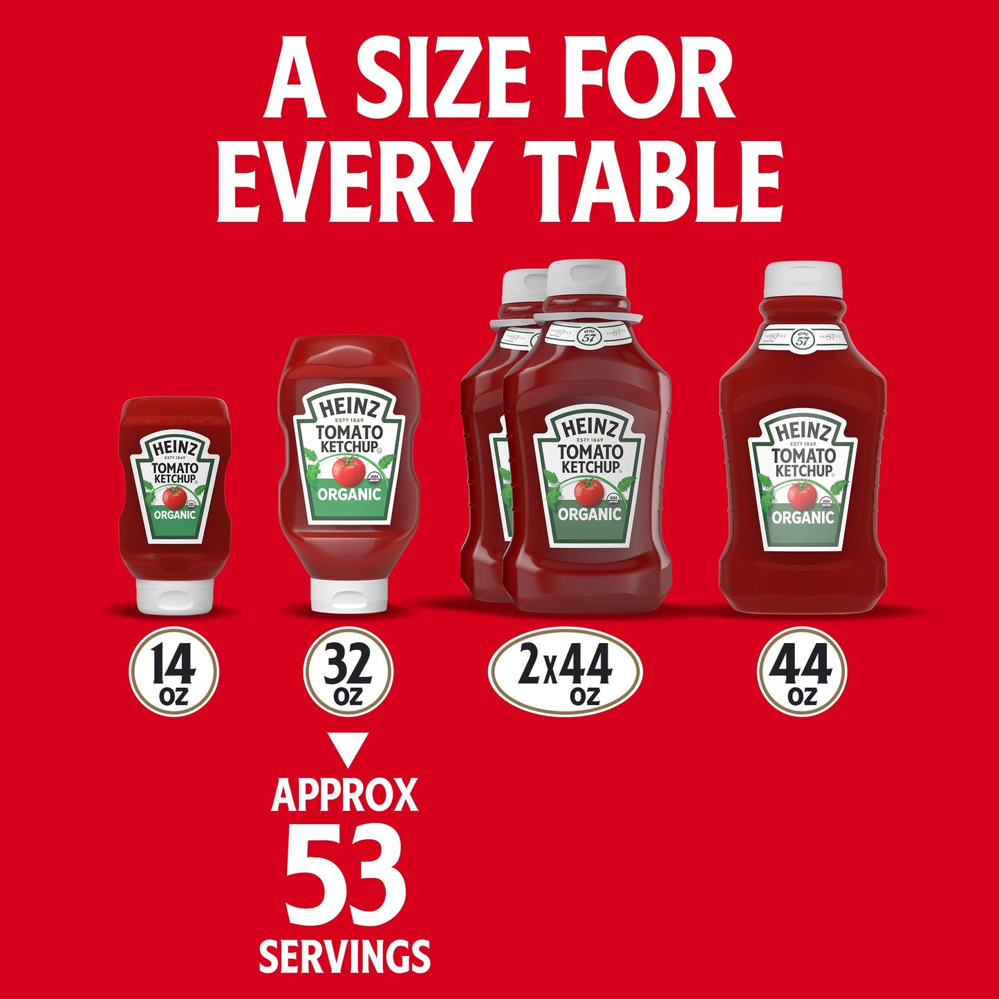 Heinz Organic Tomato Ketchup, 32 oz Bottle
