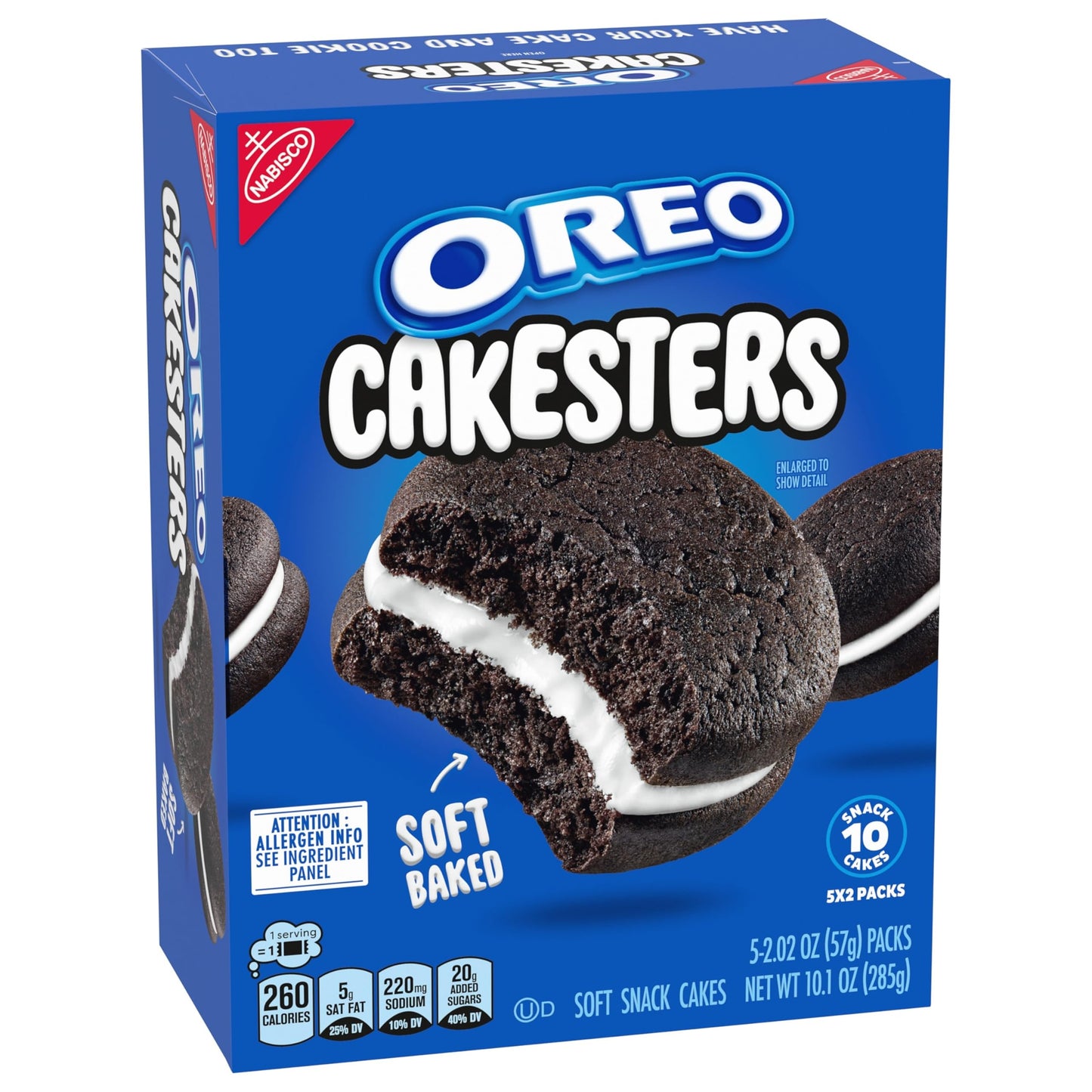 (6 pack) OREO Cakesters Soft Snack Cakes, 5 - 2.02 oz Snack Packs