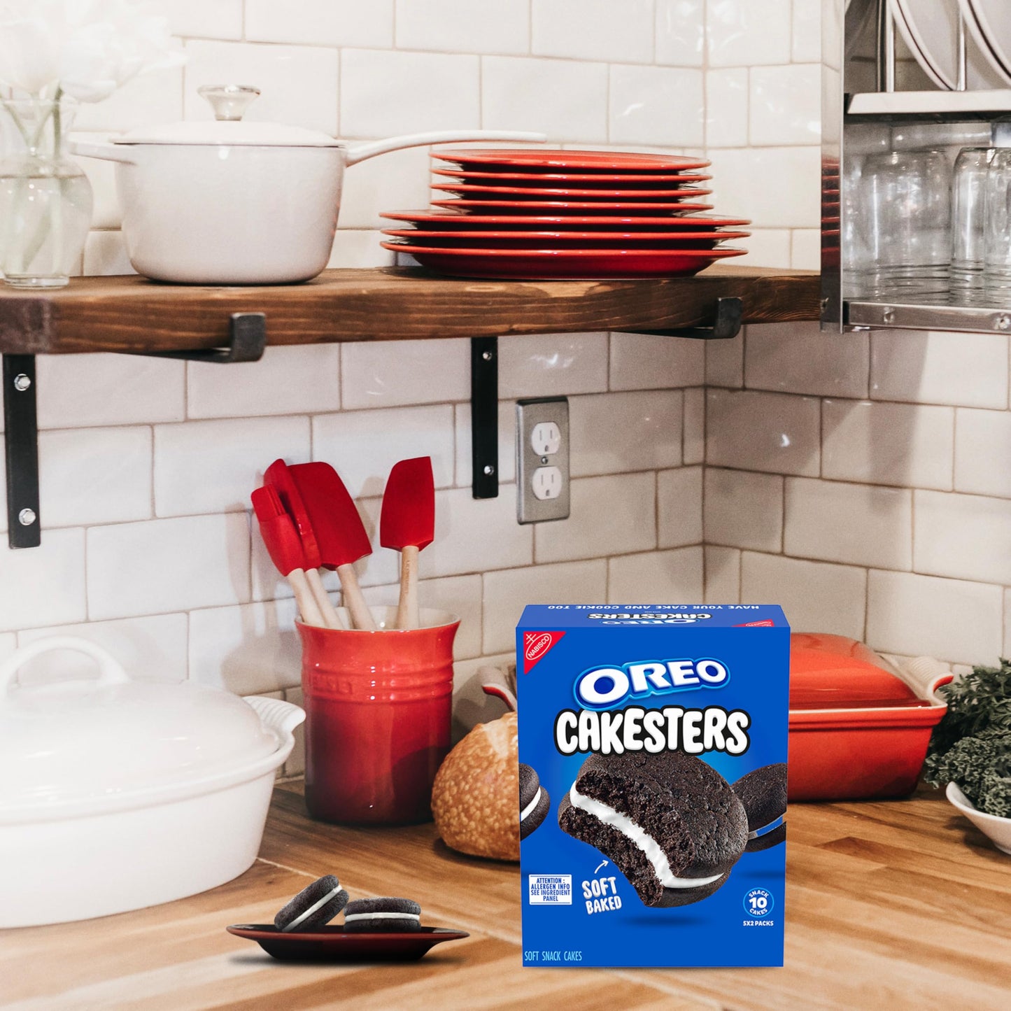 (6 pack) OREO Cakesters Soft Snack Cakes, 5 - 2.02 oz Snack Packs