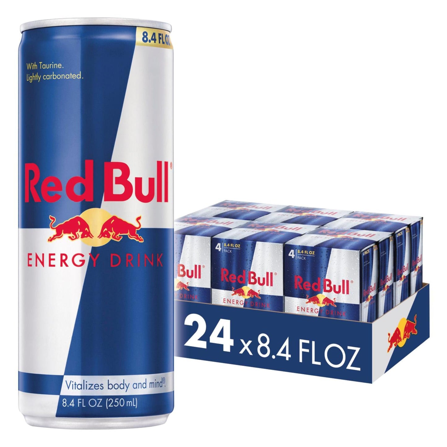 Red Bull Energy Drink, 8.4 fl. oz., Pack of 12 Cans, 80mg Caffeine, Taurine & B Vitamins