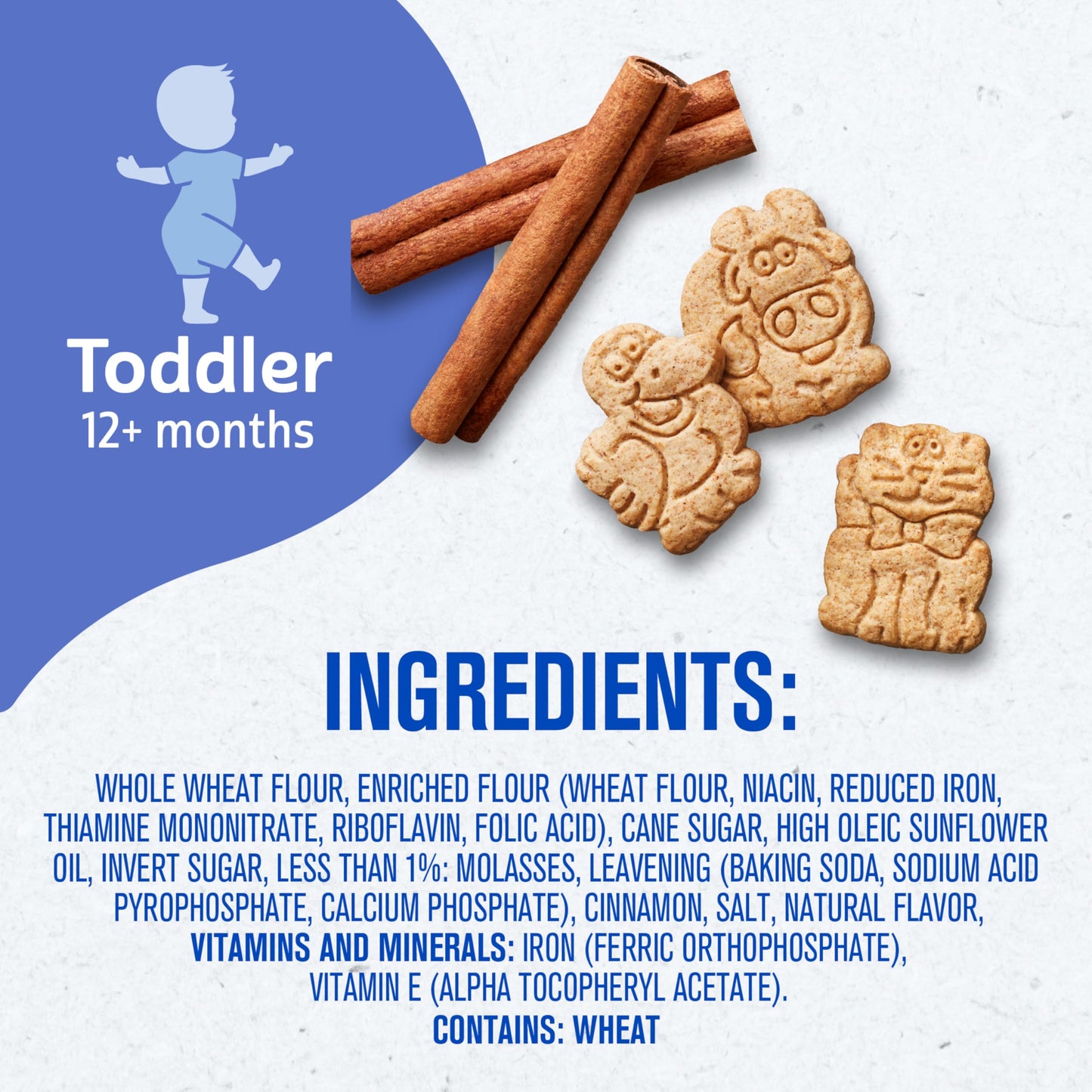 Gerber Toddler Cinnamon Graham Animal Crackers, 6 Oz, 4 Pack