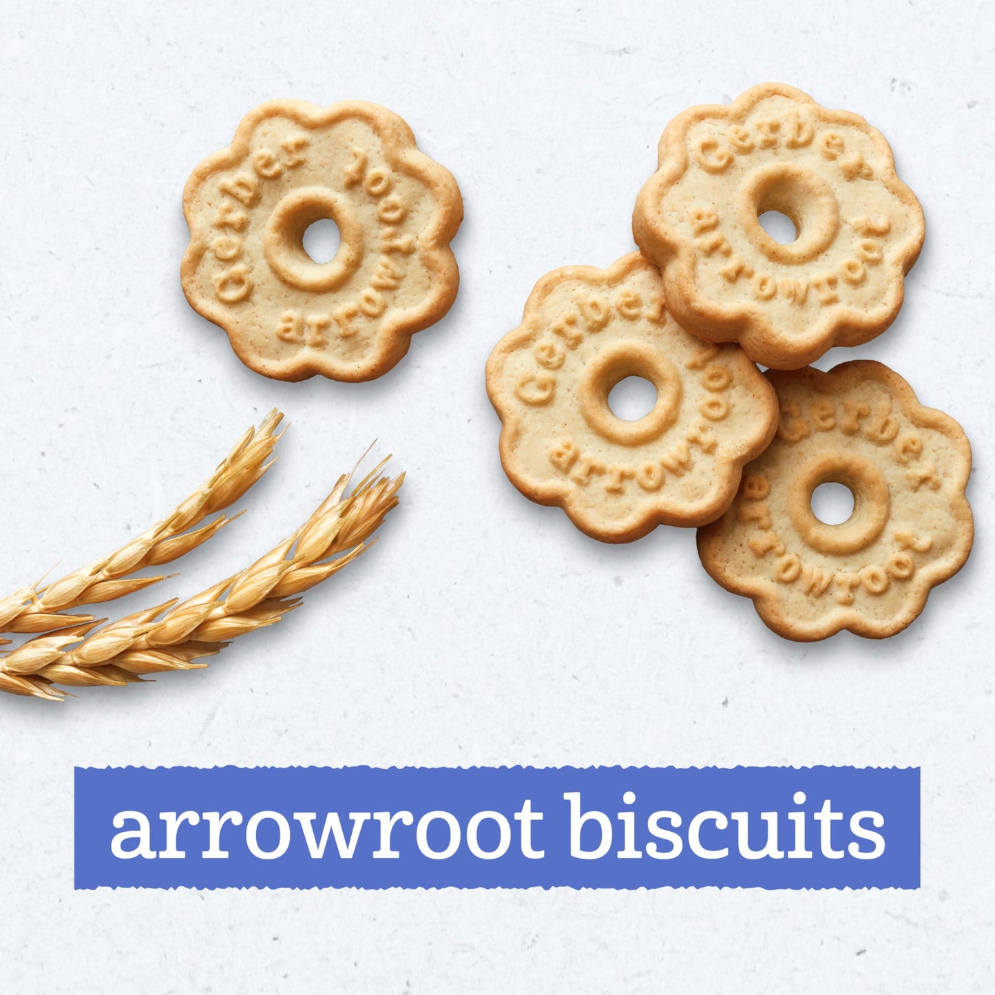 Gerber Arrowroot Biscuits Toddler Snack, 5.5 Oz, 4 Pack
