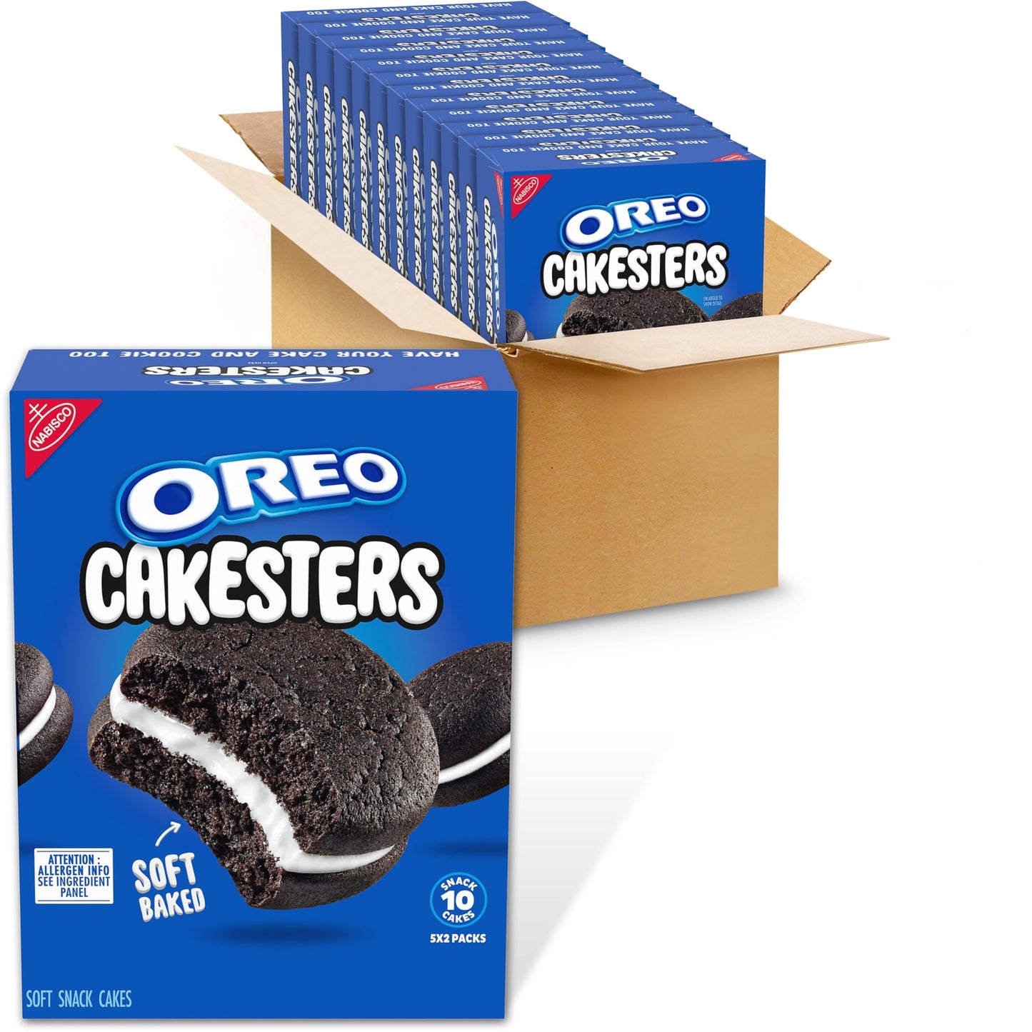 (6 pack) OREO Cakesters Soft Snack Cakes, 5 - 2.02 oz Snack Packs