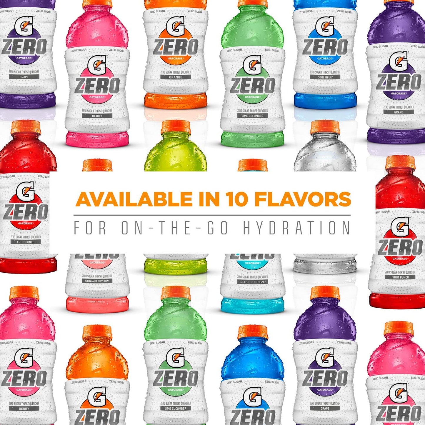 Gatorade Zero Flavor Variety Pack, 12 Fl Oz Bottles, 18 Pack