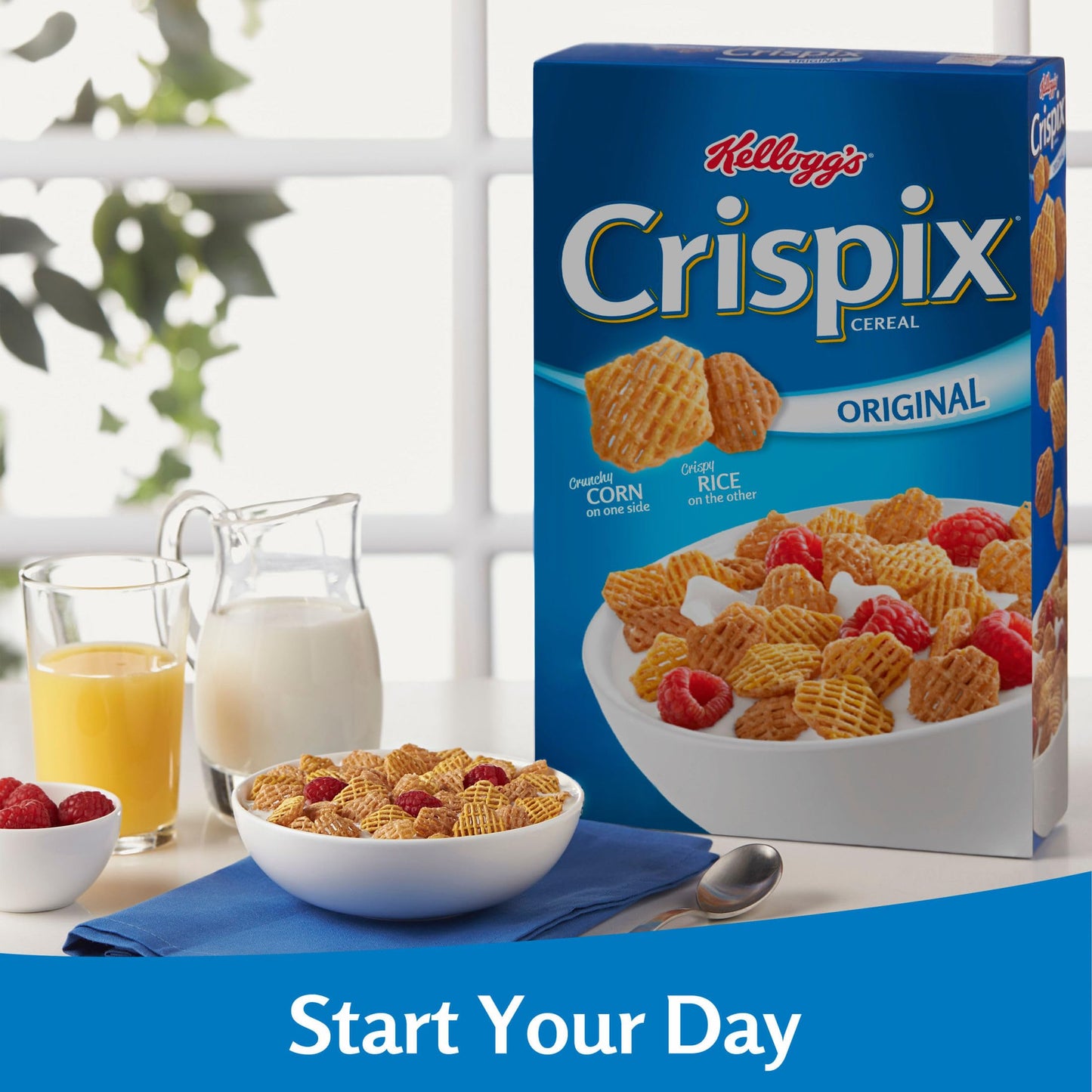 Kellogg's Crispix Original Large Size Breakfast Cereal 12 oz