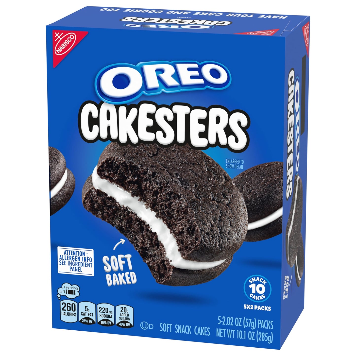 (6 pack) OREO Cakesters Soft Snack Cakes, 5 - 2.02 oz Snack Packs