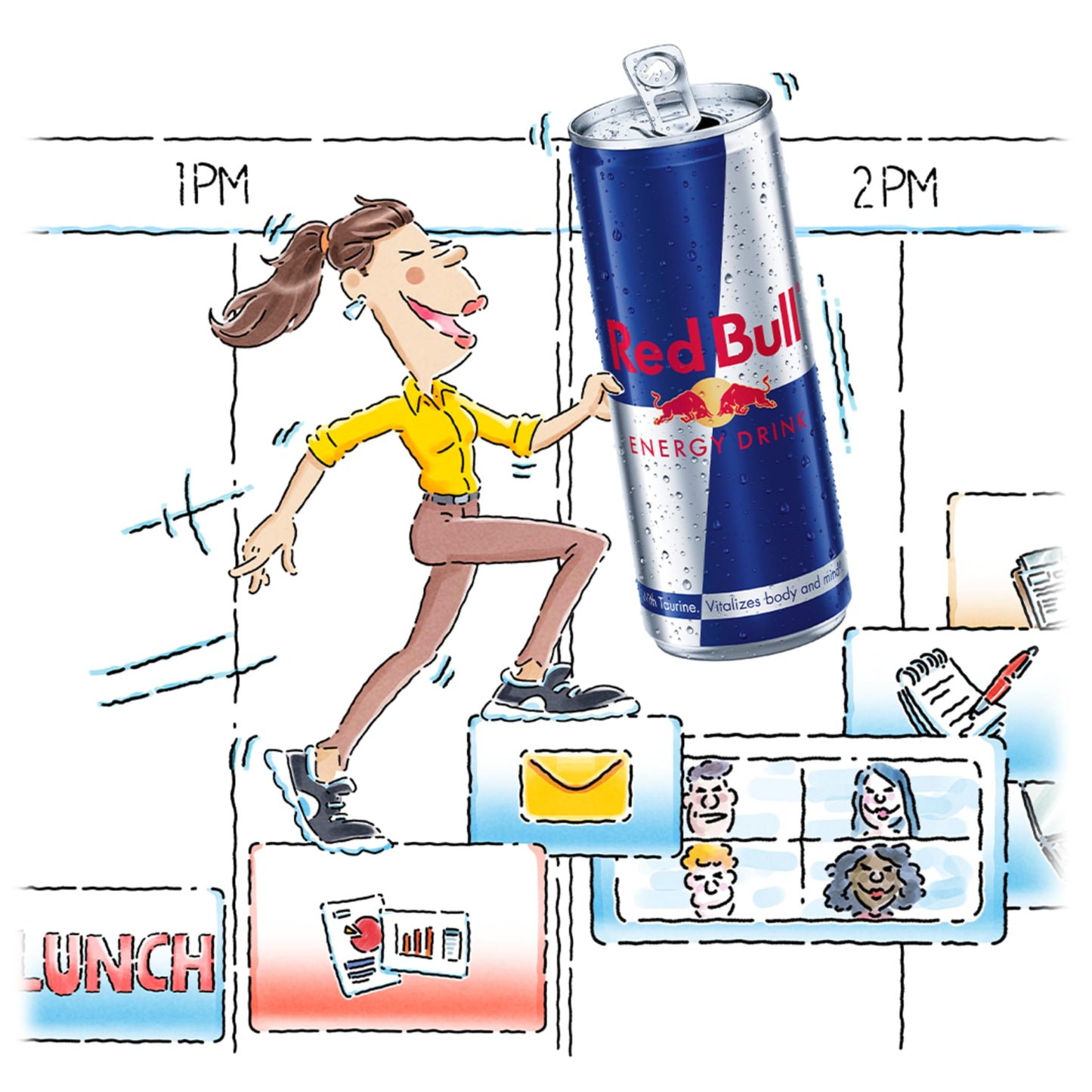 Red Bull Energy Drink, 8.4 fl. oz., Pack of 12 Cans, 80mg Caffeine, Taurine & B Vitamins