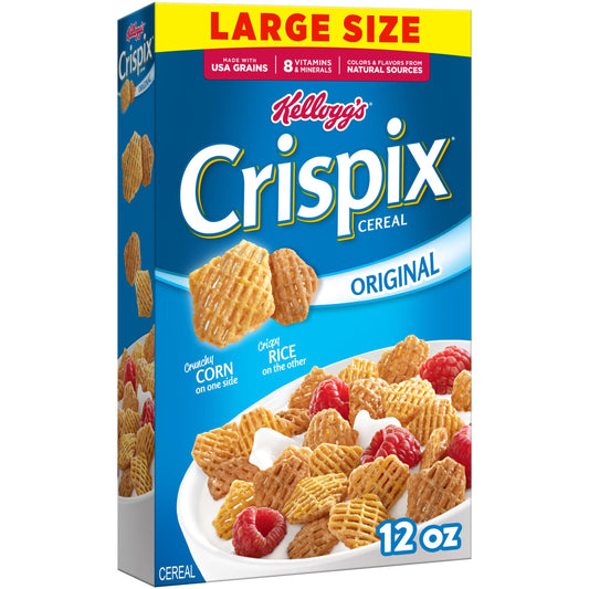 Kellogg's Crispix Original Large Size Breakfast Cereal 12 oz
