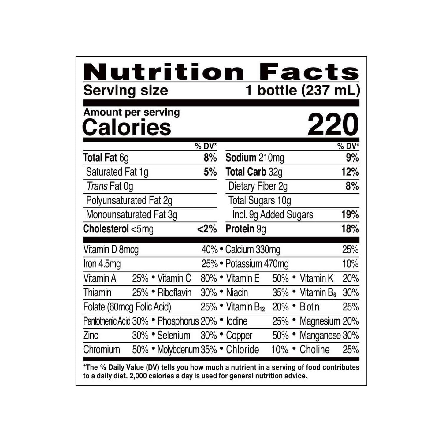 Ensure Original Nutrition Shake, 9g Protein, Dark Chocolate, 8 fl oz - 6 Pack