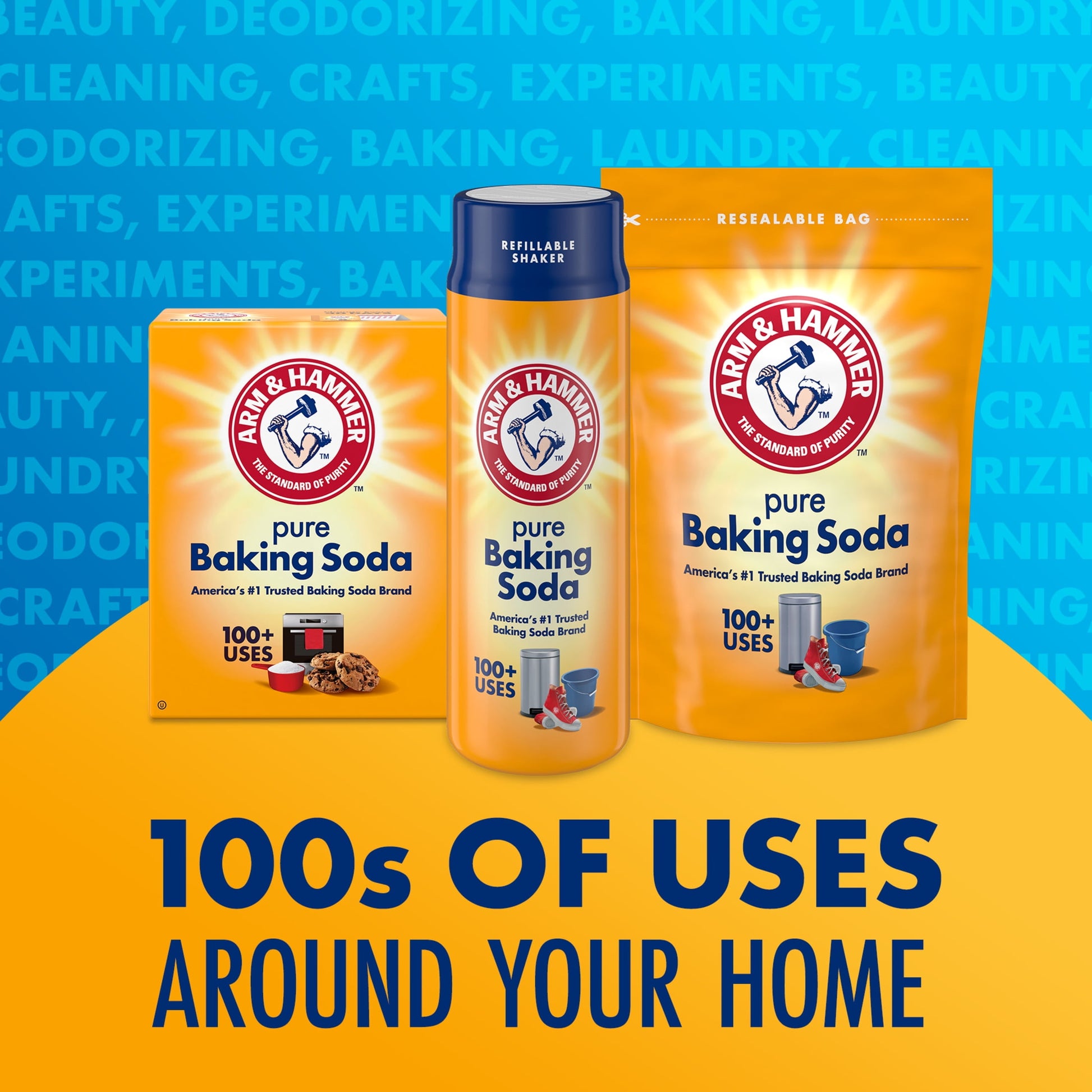 ARM & HAMMER Pure Multi-Purpose Baking Soda for Pool, Cleaning, and Deodorizing, 10.8 lb Bag