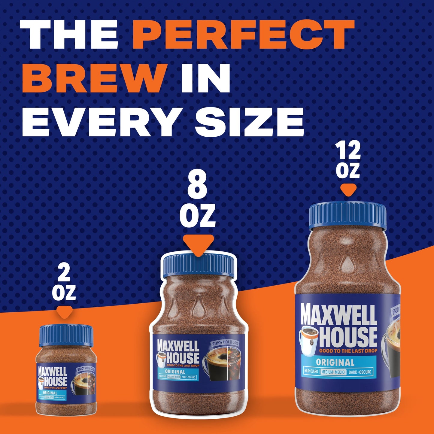 Maxwell House Original Roast Instant Coffee, 8 oz Jar