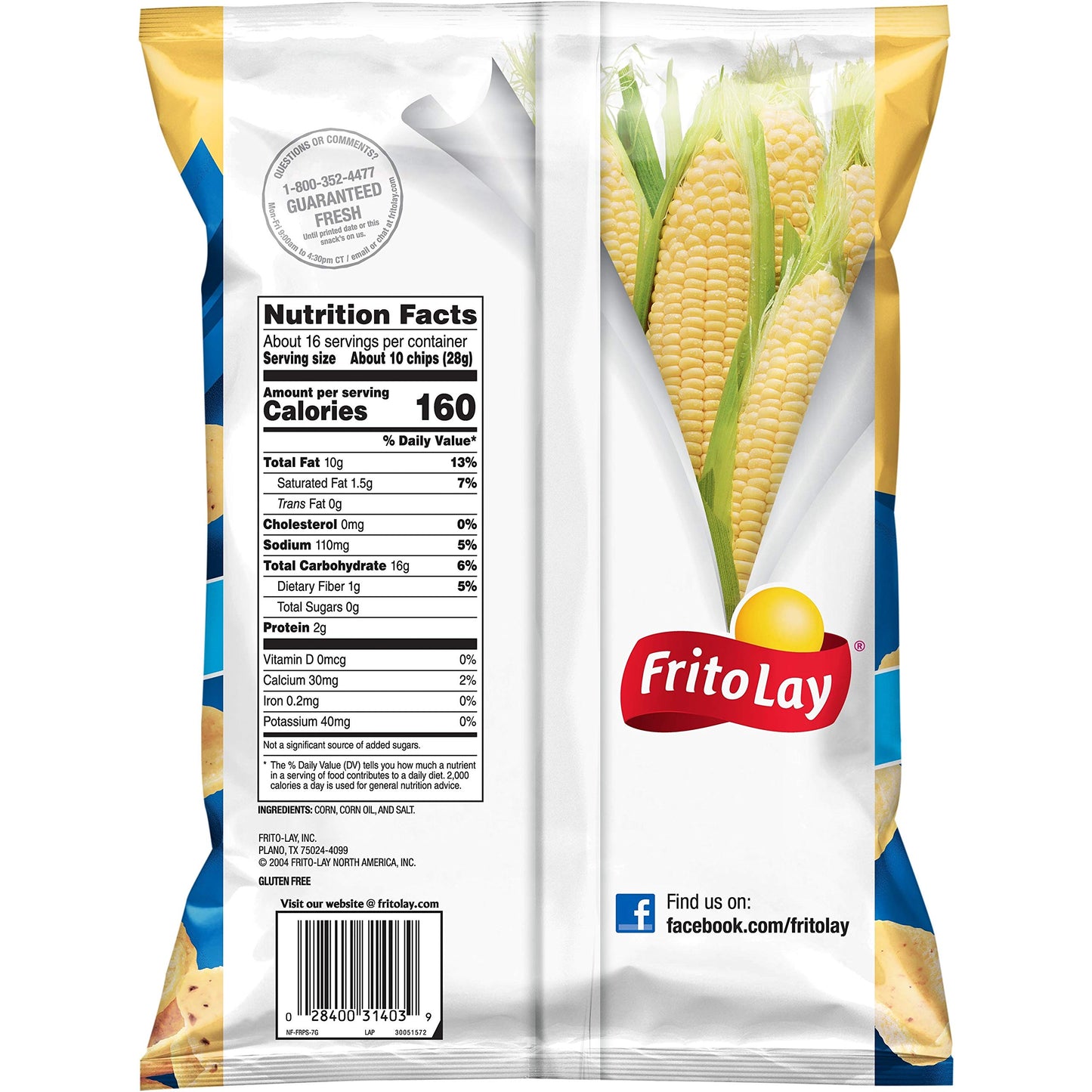 Fritos Scoops!Corn Chips 15.5oz Party Size! Bag (Pack of 2)