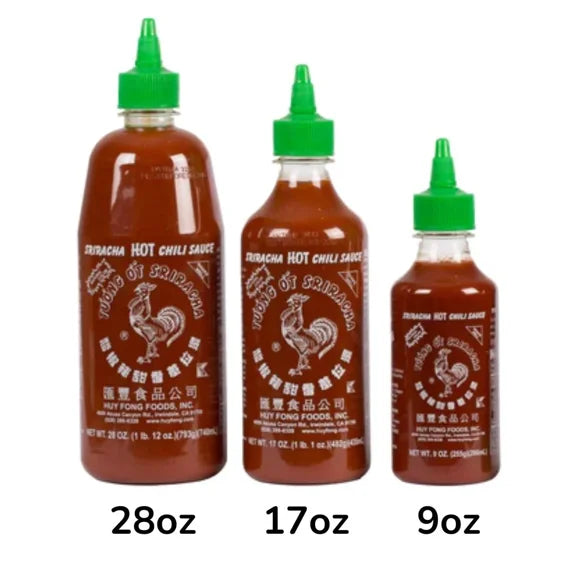 (3 pack) Sriracha Hot Chili Sauce, 28oz (793g) Bottle