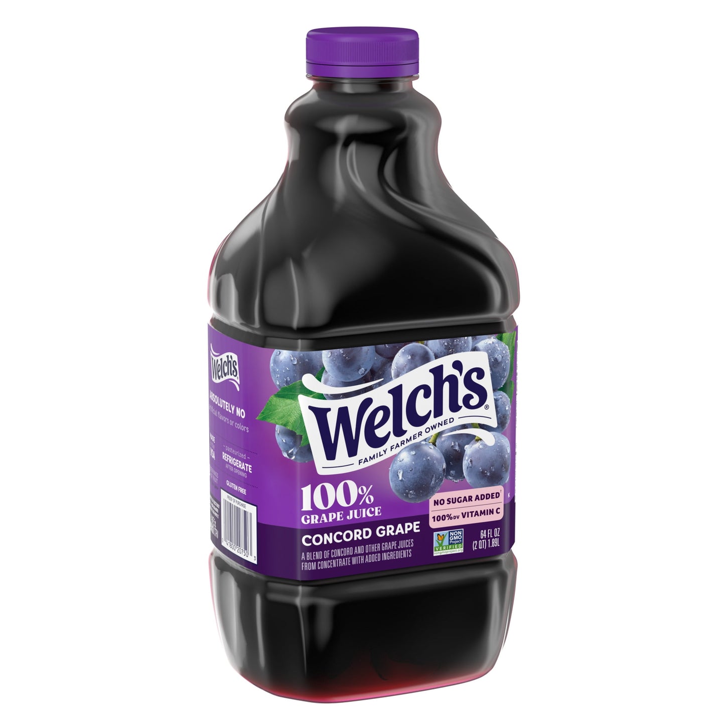 Welch's 100% Grape Juice, Concord Grape, 64 fl oz Bottle
