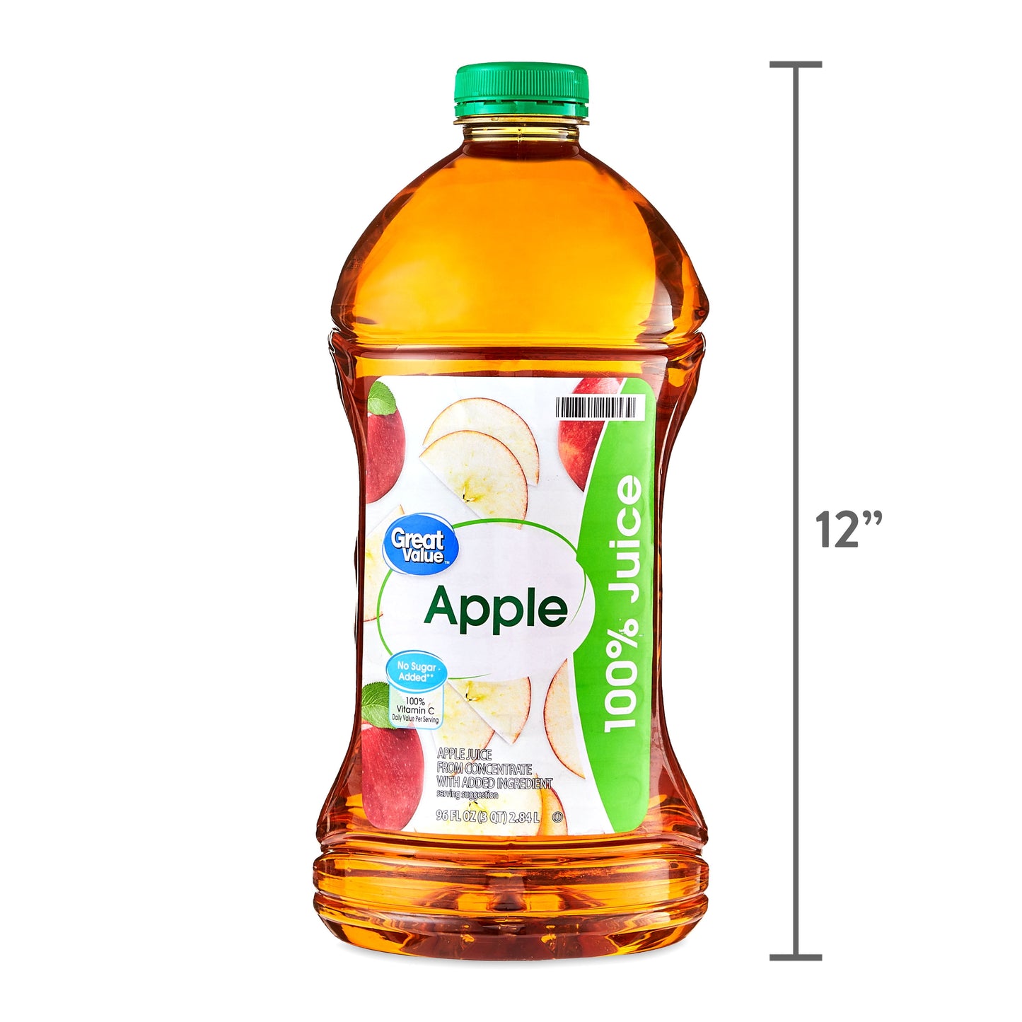 (2 pack) Great Value 100% Apple Juice, 96 fl oz