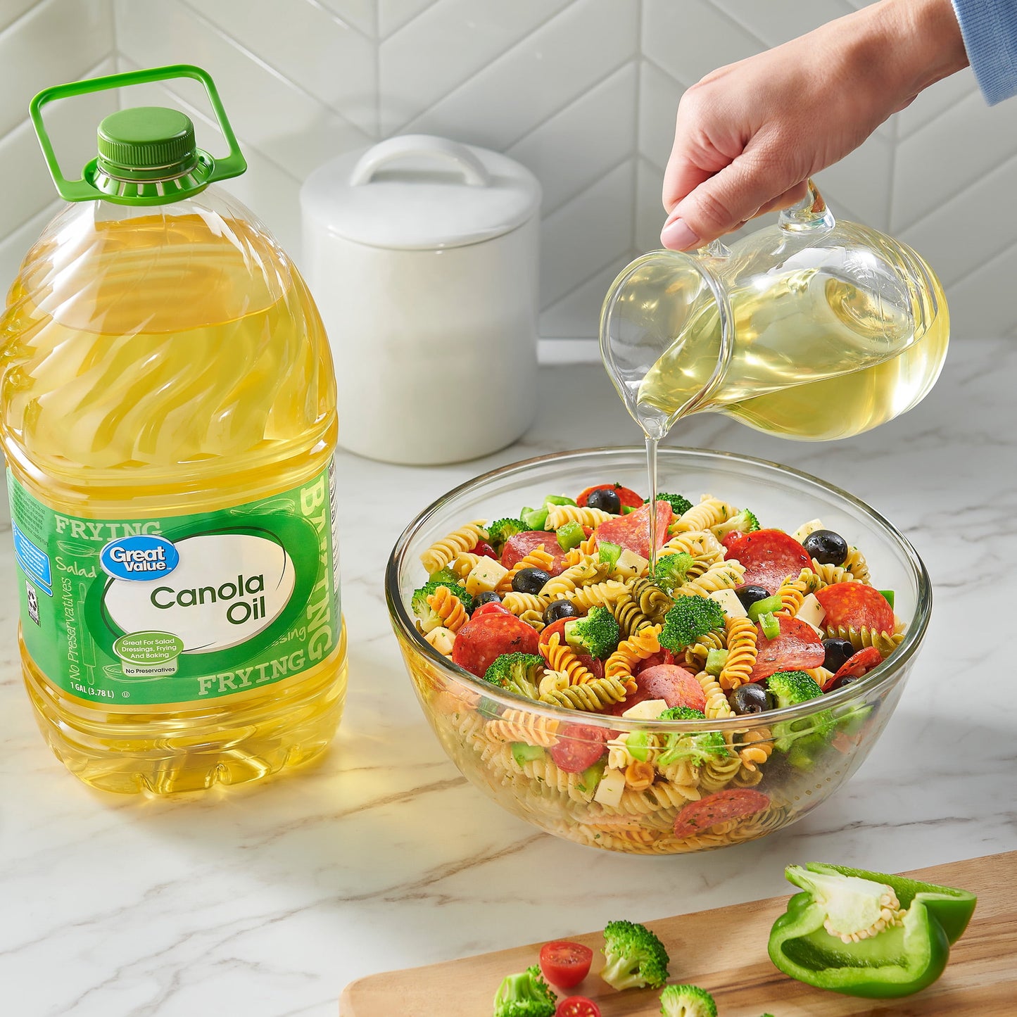 Great Value Canola Oil, Heart Healthy, High Smoke Point, 1 Gallon Bottle