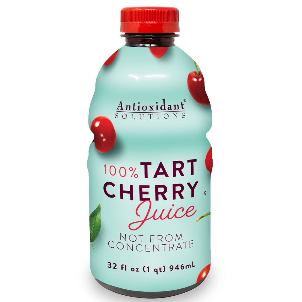Antioxidant Solutions 100% Pure Tart Cherry Juice Not From Concentrate 32 fl oz