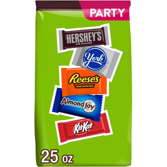 (2 pack)Hershey's Assorted Flavored Candy Assortment, Party Pack, 25 oz