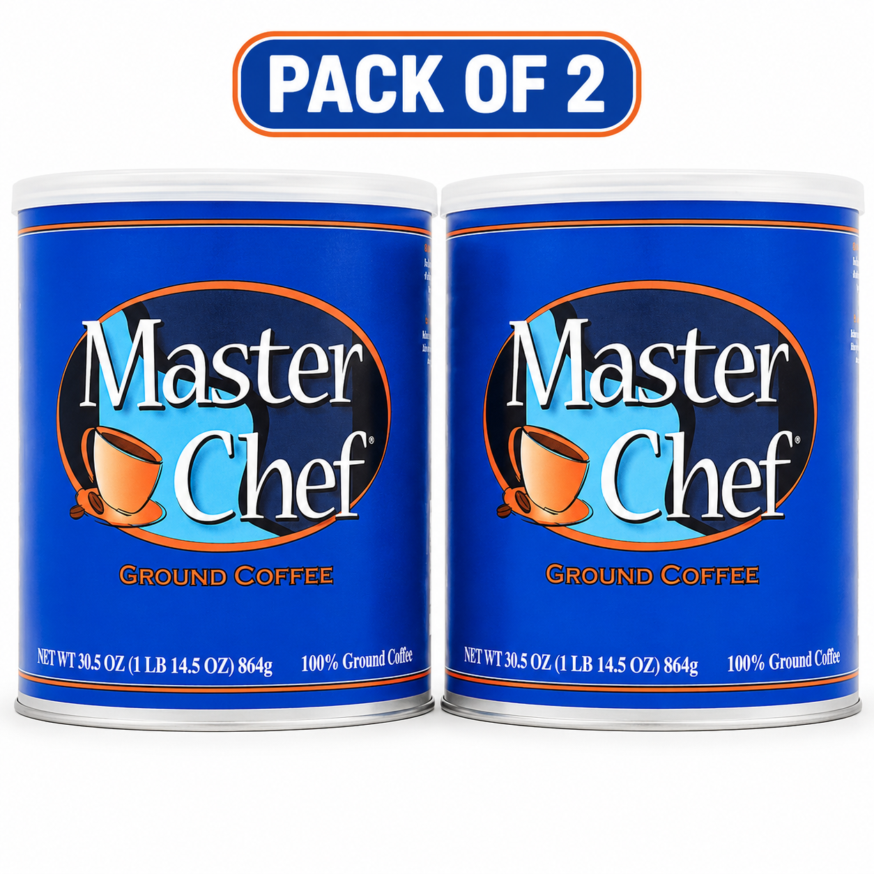 Master Chef Ground Coffee, 30.5 oz( 2 pack)