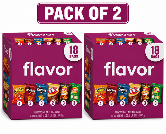 Frito-Lay Flavor Mix Snack Chips Variety, 18 Pack( 2 pack)