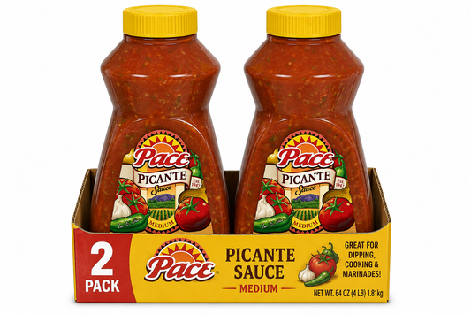 Pace Medium Picante Sauce, 64 oz Bottle( pack of 2)