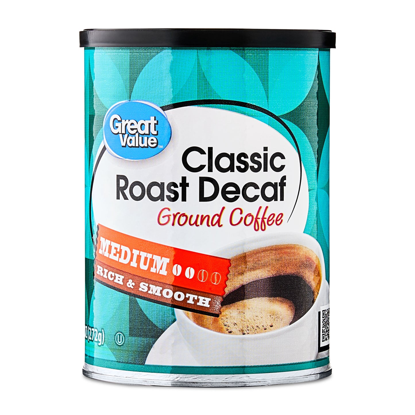 Great Value Decaf Classic Medium Roast Ground Coffee, 9.6 oz