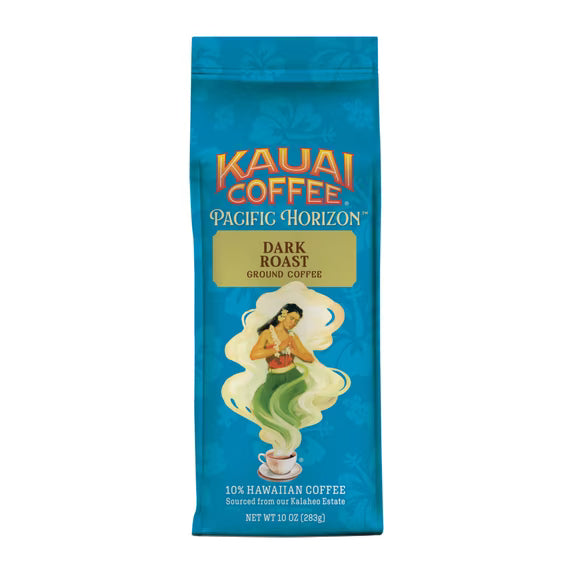 ( pack of 2) Kauai Coffee® Koloa Estate Dark Roast Arabica, Ground Coffee, Bag 10 oz