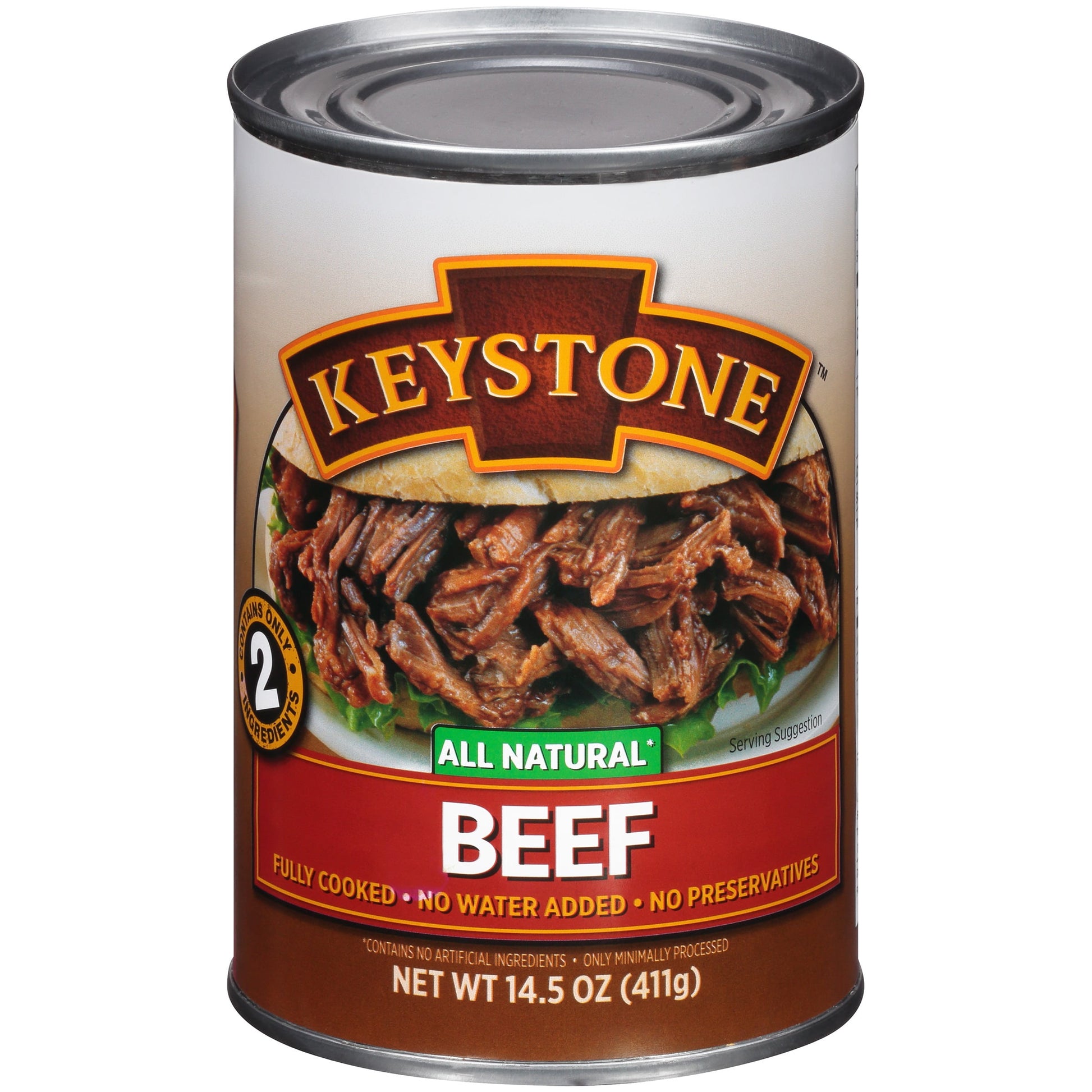 Keystone All Natural Beef, 14.5 oz Can