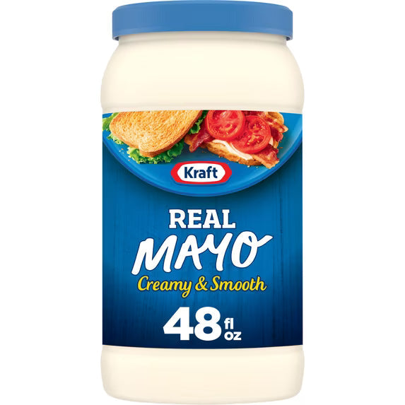 (pack of 2) Kraft Real Mayo Creamy & Smooth Mayonnaise, 48 fl oz Jar