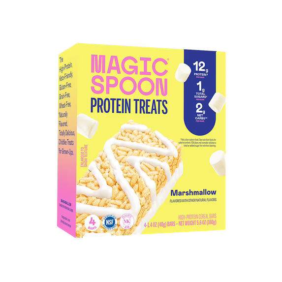 Magic Spoon, Marshmallow Protein Treats, 1.4 oz, 4 Count( pack of 2)