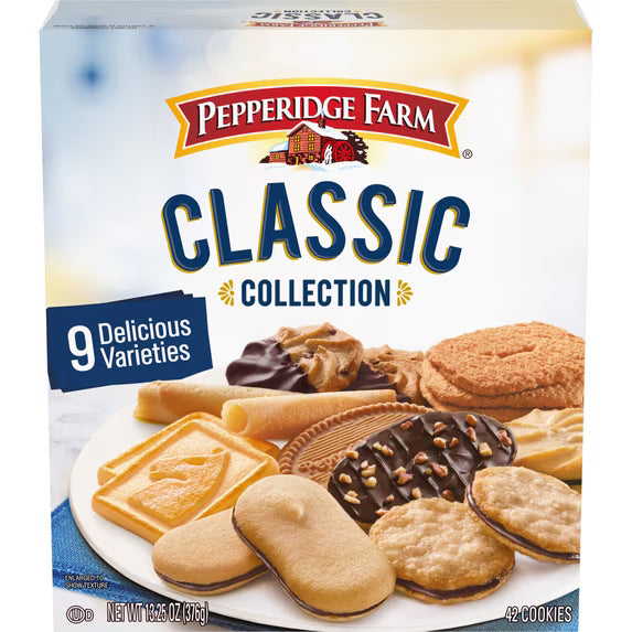 (2 pack)Pepperidge Farm Cookies Classic Collection, 9 Cookie Varieties, 13.25 oz. Box