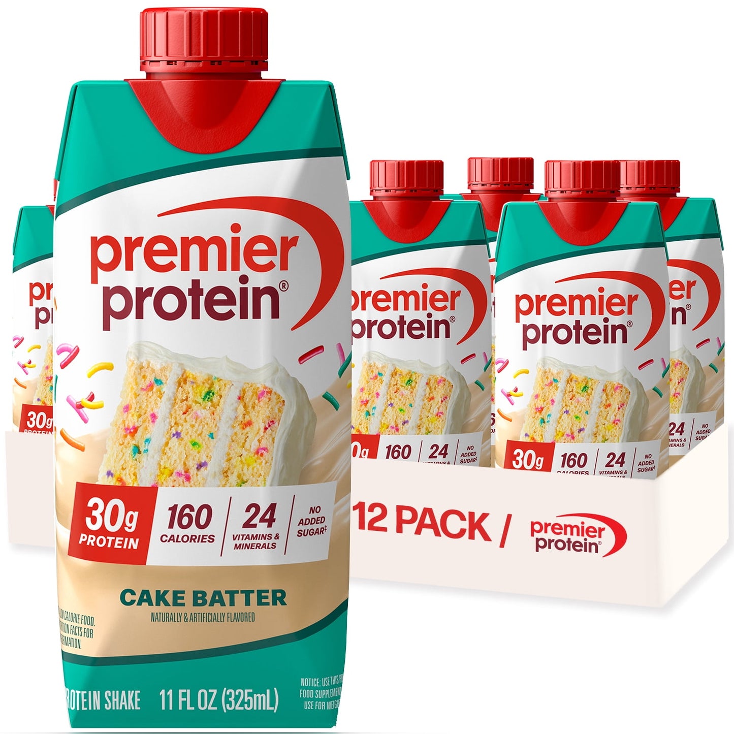 Premier Protein Shake, Cake Batter Delight, 30g Protein, 11 Fl Oz, 4 Ct