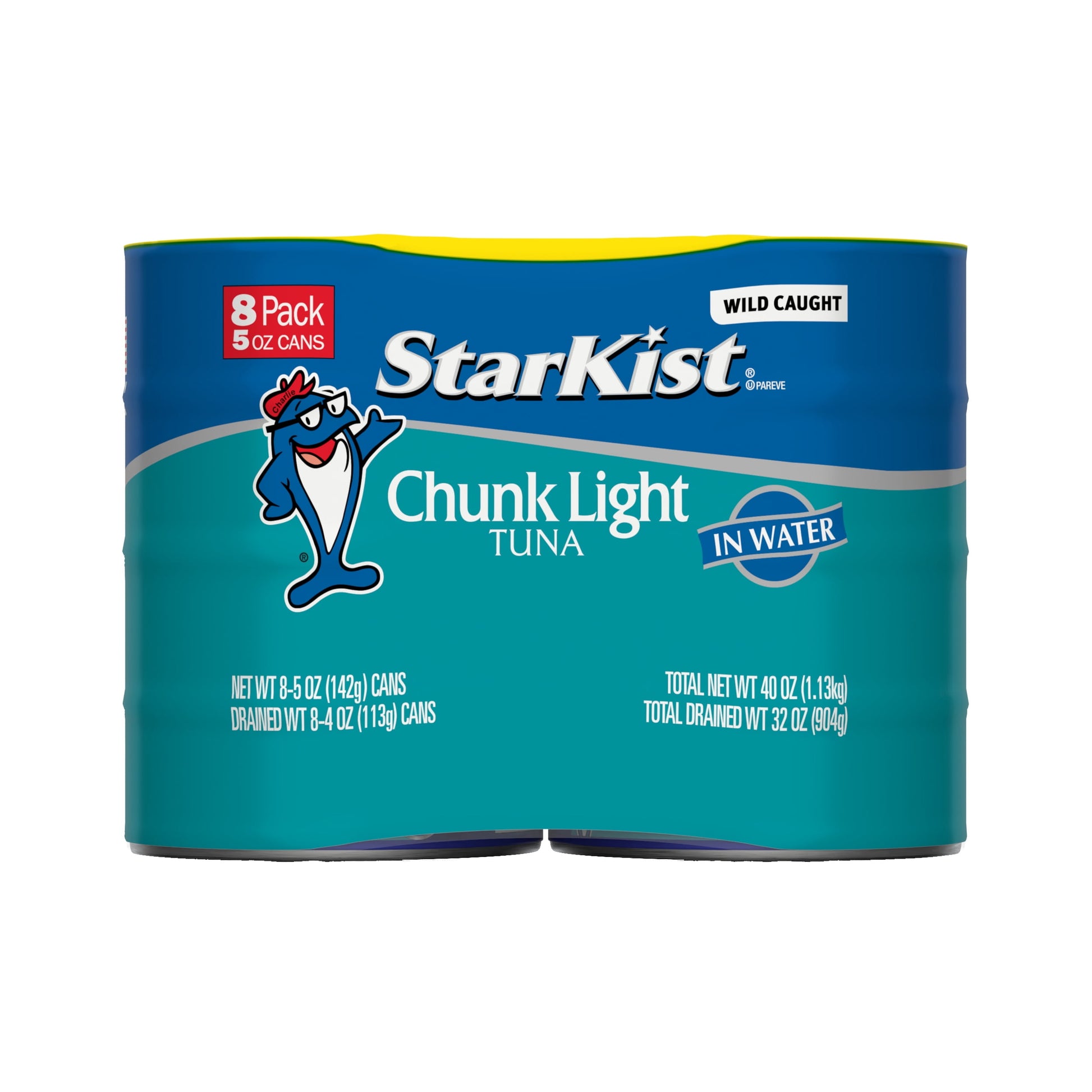 StarKist Chunk Light Tuna in Water, Wild Caught, 20g Protein, 5 oz, 8 Cans
