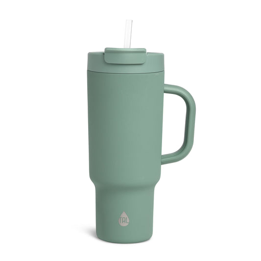 TAL 40oz Stainless Steel Hudson Tumbler with Straw, Sage