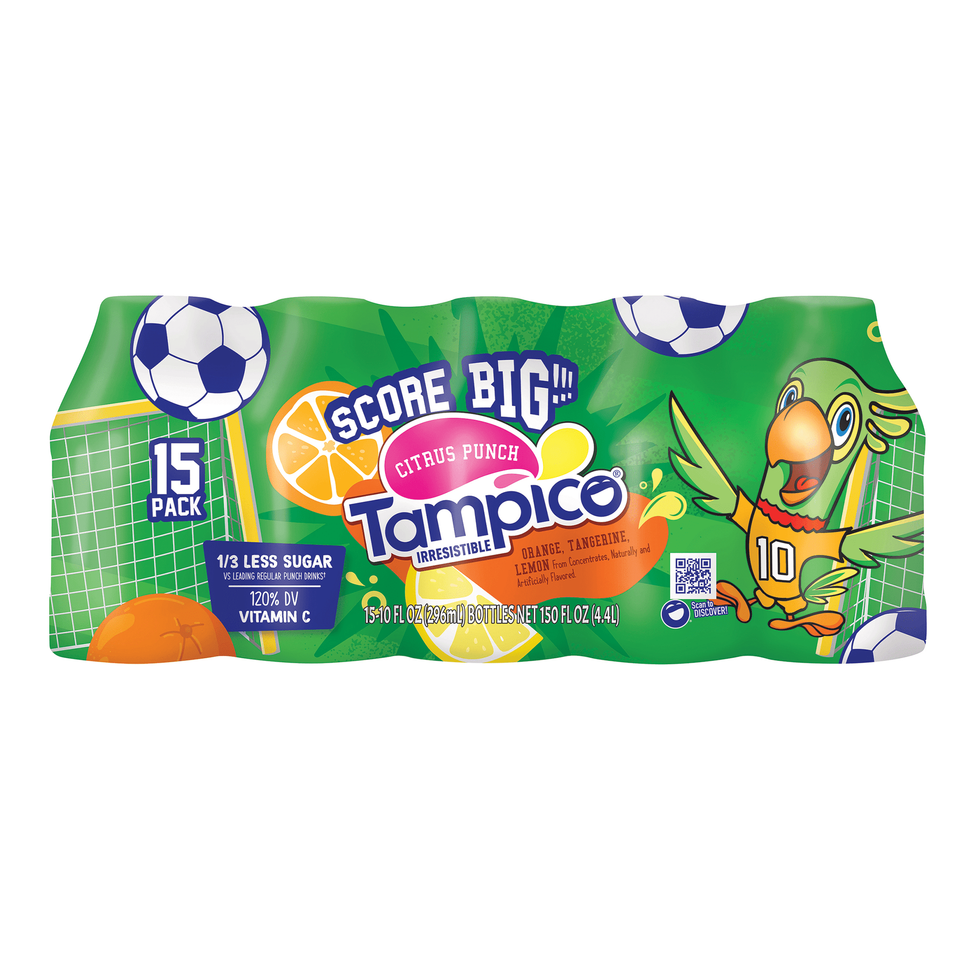 Tampico Citrus Punch Orange Tangerine Lemon Juice Drink 10 fl oz 15 Pack