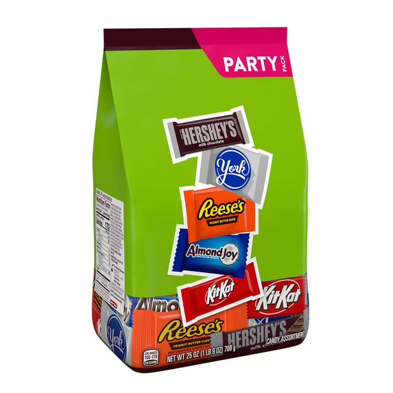 (2 pack)Hershey's Assorted Flavored Candy Assortment, Party Pack, 25 oz