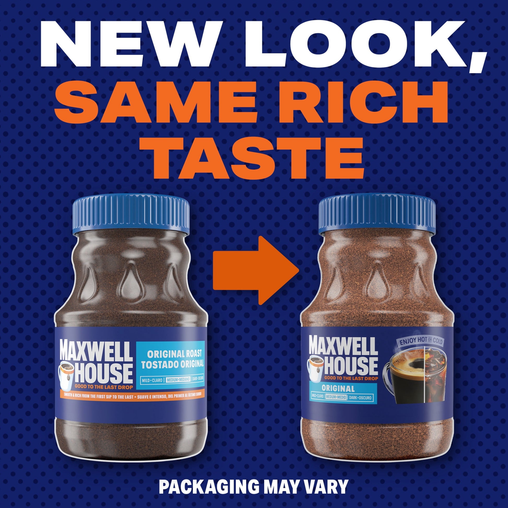 Maxwell House Original Roast Instant Coffee, 8 oz Jar