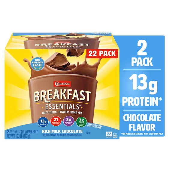 Carnation Breakfast Essentials High Protein Nutritional Powder Drink Mix