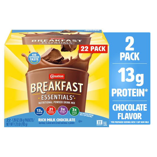 Carnation Breakfast Essentials High Protein Nutritional Powder Drink Mix
