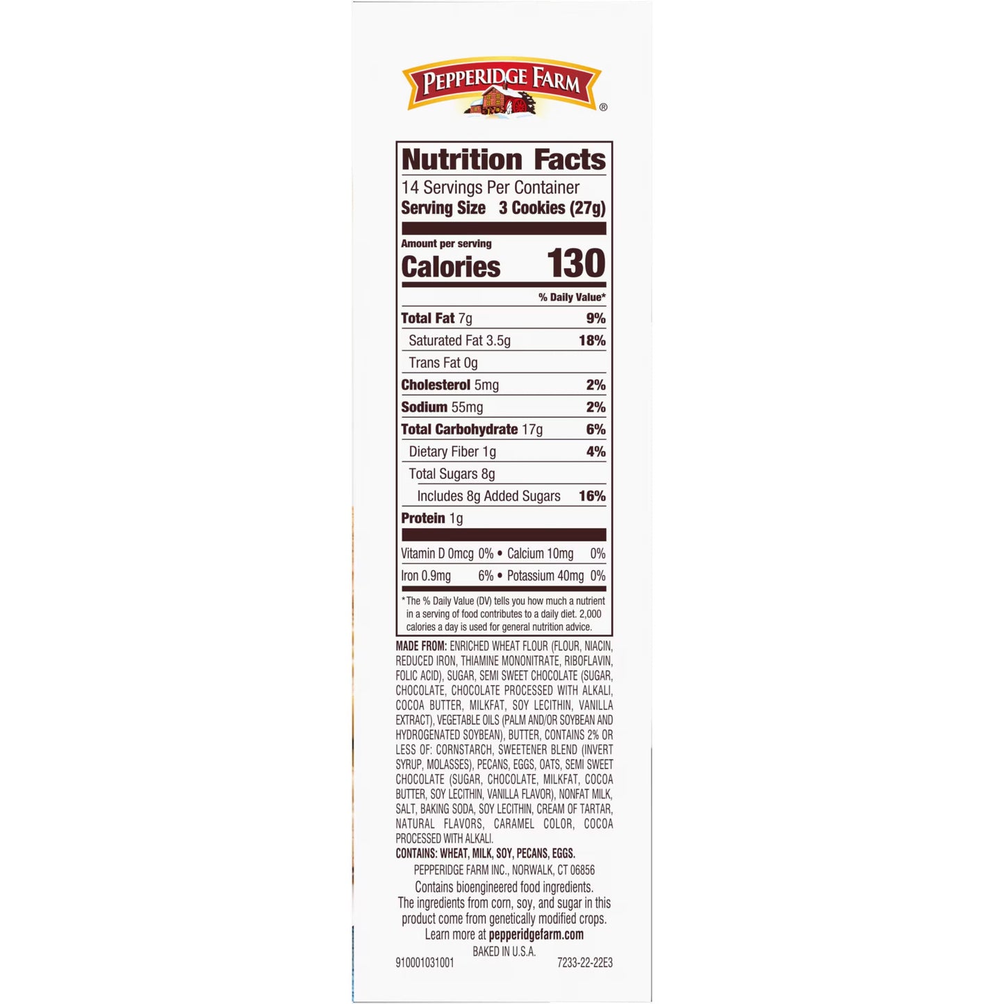(2 pack)Pepperidge Farm Cookies Classic Collection, 9 Cookie Varieties, 13.25 oz. Box