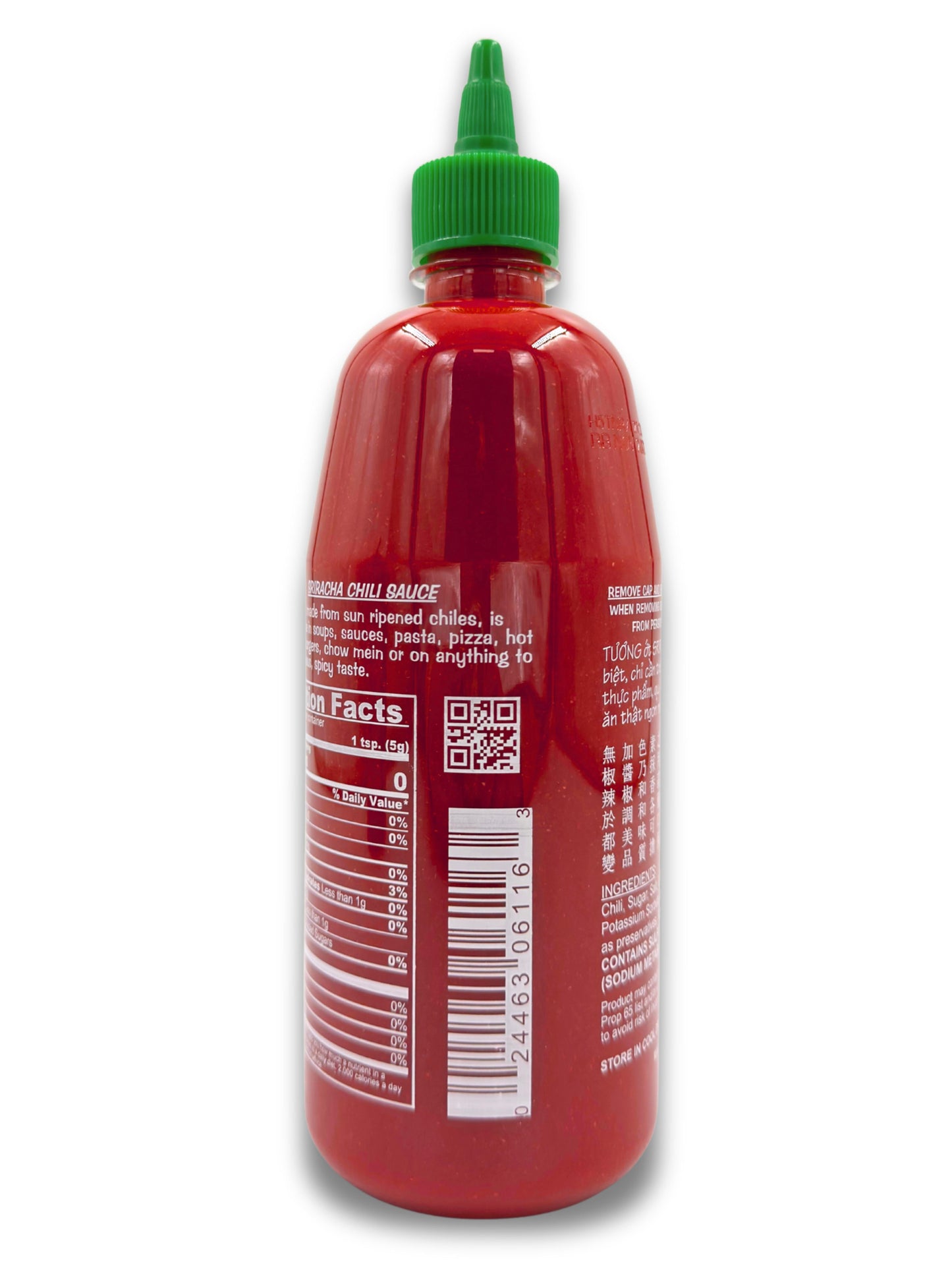 Sriracha Hot Chili Sauce, 28oz (793g) Bottle
